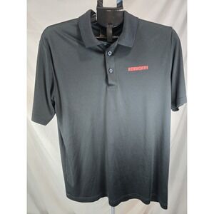 Mens Black M Medium Kenworth Polo Collared Shirt
